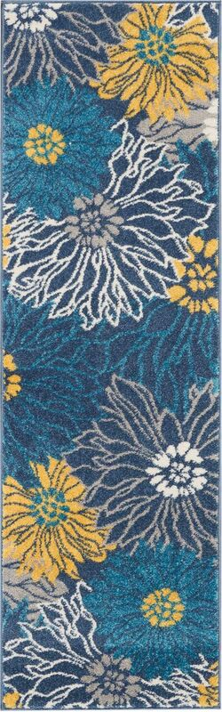 Nourison Sale Passion PSN17 Blue Rug