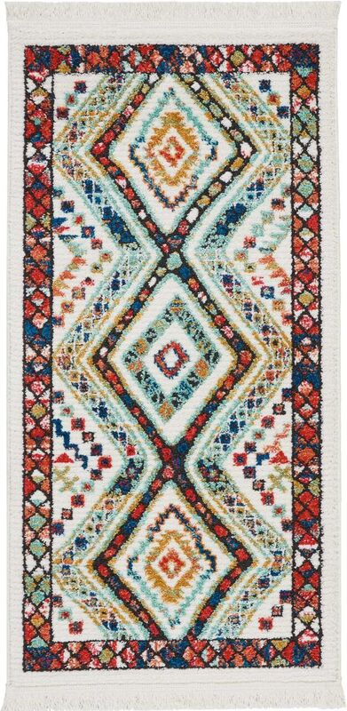 Nourison Clearance Navajo NAV02 White Rug