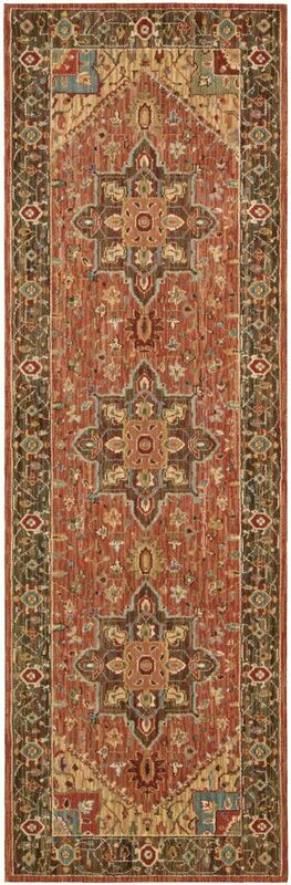 Nourison Clearance Living Treasures LI01 Rust Rug