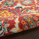 nourison allur alr03 red multicolor rug