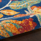 nourison allur alr09 navy multicolor rug