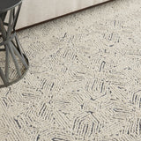 nourison colorado clr05 ivory navy rug