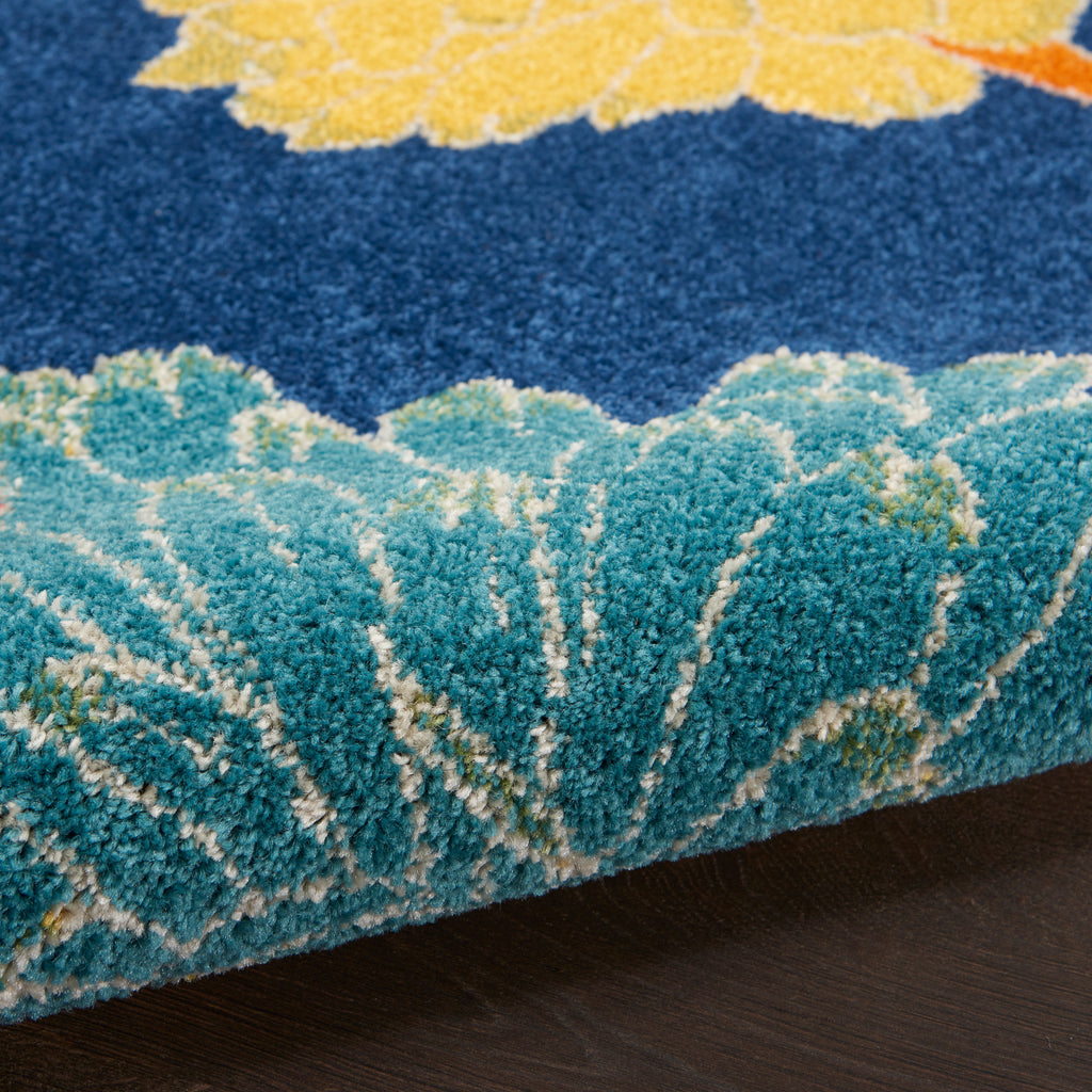 nourison allur alr06 navy multicolor rug