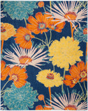 nourison allur alr06 navy multicolor rug