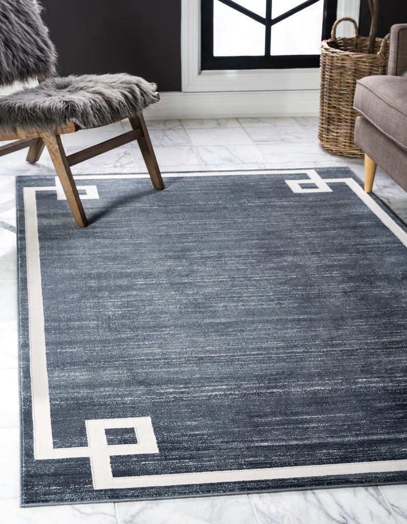 unique loom uptown lenox hill uptown  navy blue rug