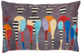 nourison natural leather hide s2192 multicolor pillow