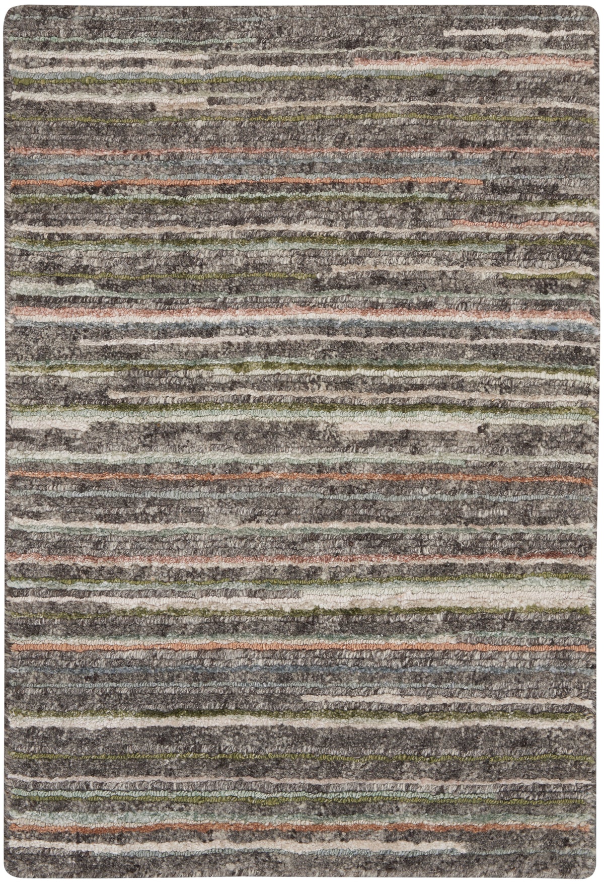 nourison plateau pae01 grey green rug