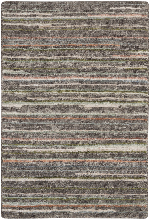nourison plateau pae01 grey green rug