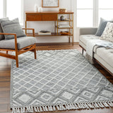 surya fleur fle 2300 light grey rug