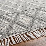 surya fleur fle 2300 light grey rug
