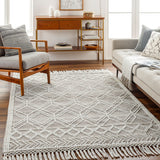 surya fleur fle 2302 light grey rug