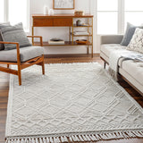 surya fleur fle 2304 white rug