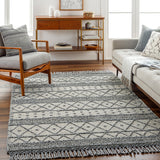 surya fleur fle 2305 light grey rug