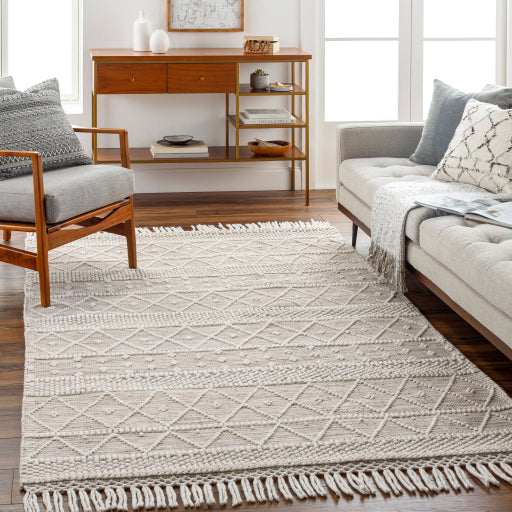 surya fleur fle 2306 light grey rug