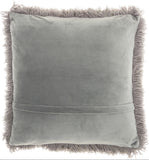 nourison shag tl004 charcoal pillow