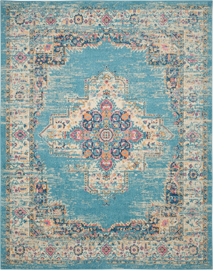 nourison passion psn03 light blue rug