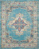 nourison passion psn03 light blue rug