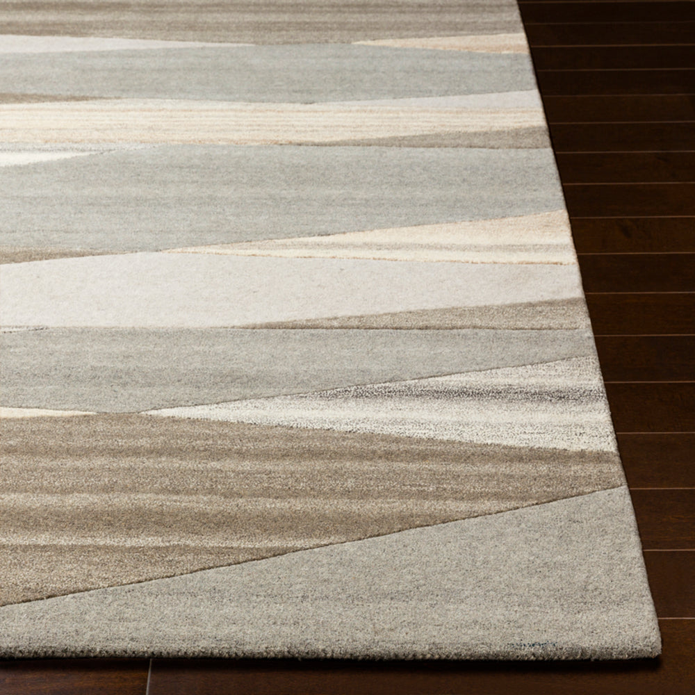 Rectangular Surya Forum Charcoal Rug | Wool Rugs | Rugs Done Right 
