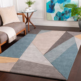 Hand Tufted Surya Rug Co. Forum Teal Rug | Indoor Rugs | Rugs Done Right 