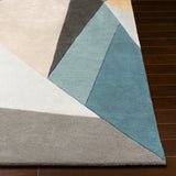 Surya Rug Co. Forum Teal Rug | Medium Gray Rugs | Rugs Done Right 