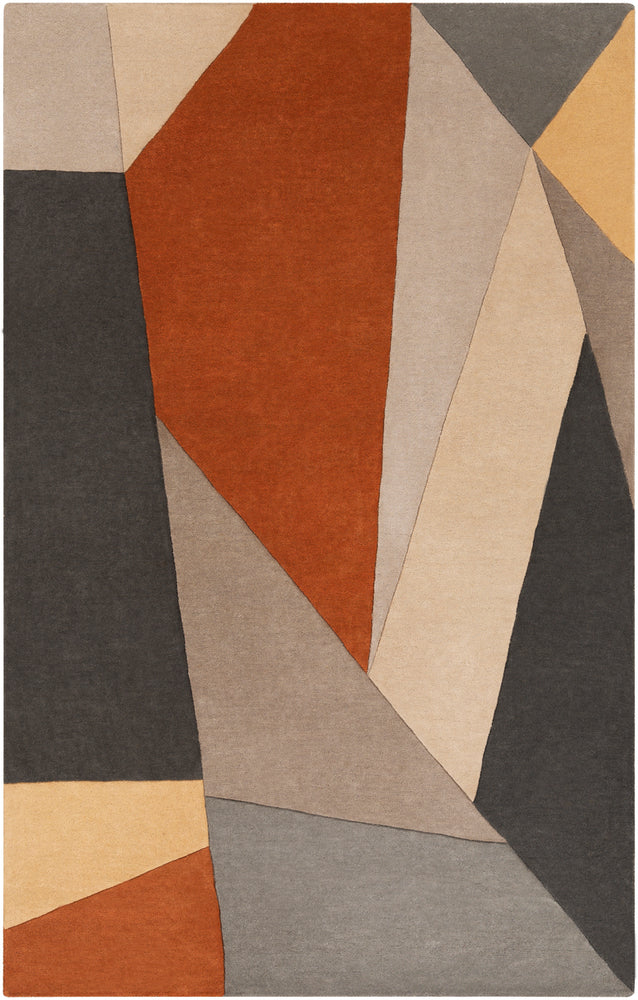 Livabliss Forum FM-7224 Burnt Orange Rug