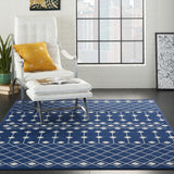 nourison grafix grf37 navy rug