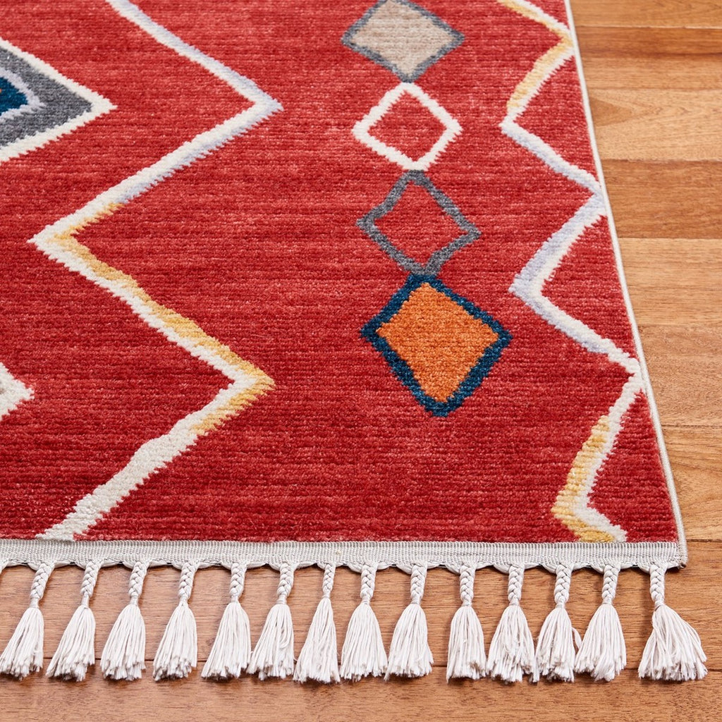 safavieh clearance farmhouse fmh599q red rug