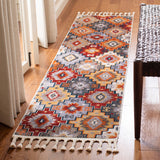 safavieh clearance farmhouse 800 fmh805f grey red rug