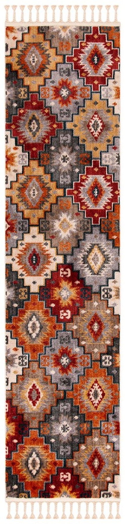 safavieh clearance farmhouse 800 fmh805f grey red rug