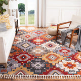 safavieh clearance farmhouse 800 fmh805f grey red rug
