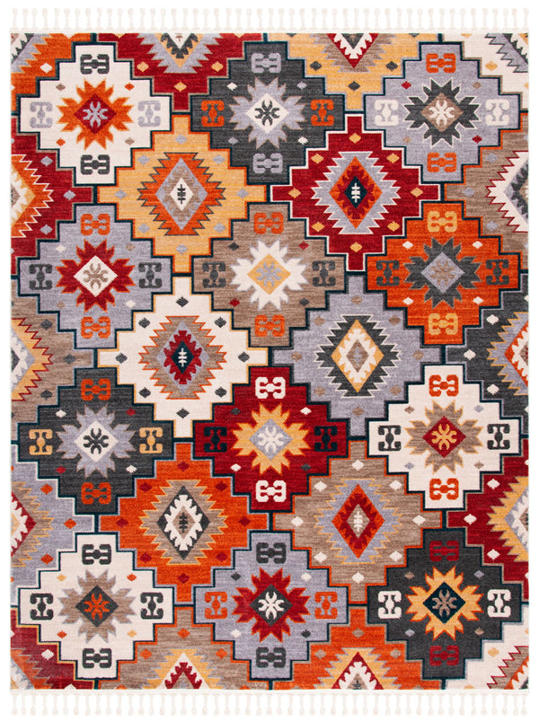 safavieh clearance farmhouse 800 fmh805f grey red rug