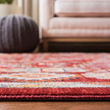 safavieh clearance farmhouse fmh814q red rug