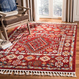 safavieh clearance farmhouse fmh814q red rug
