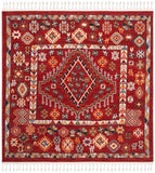 safavieh clearance farmhouse fmh814q red rug