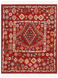 safavieh clearance farmhouse fmh814q red rug