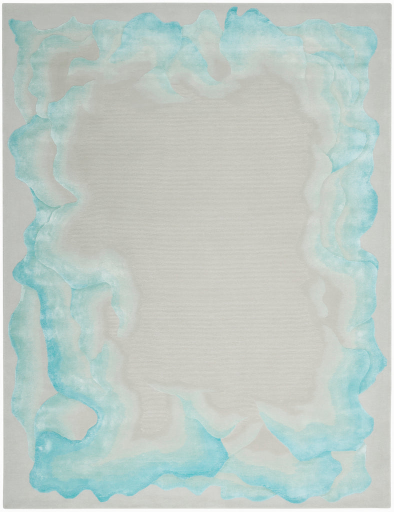 nourison prismatic prs22 sea mist blue rug