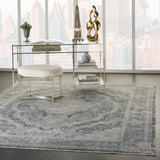 nourison starry nights stn05 charcoal cream rug