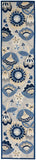 nourison aloha alh25 blue grey rug