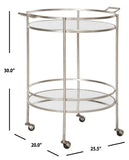 safavieh clearance fox2552a silver bar cart