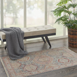 nourison homestead hms01 light blue multi rug