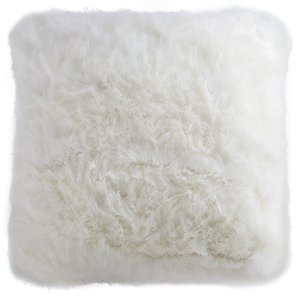 nourison fur fl100 white pillow