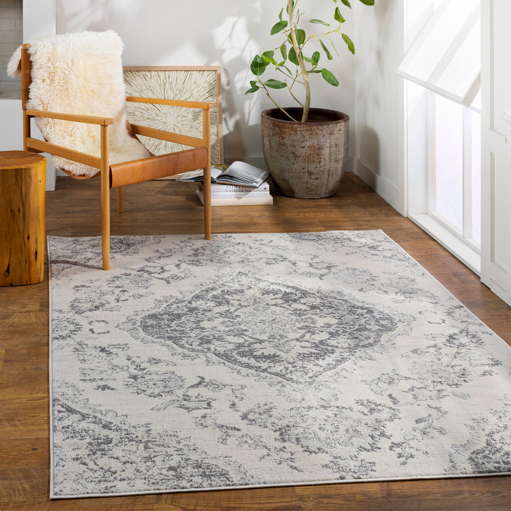 surya floransa fsa 2338 silver gray rug