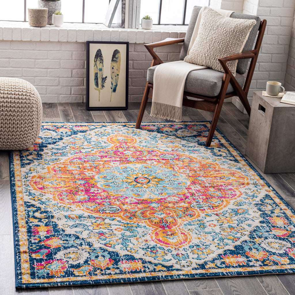 surya floransa fsa 2347 bright pink rug