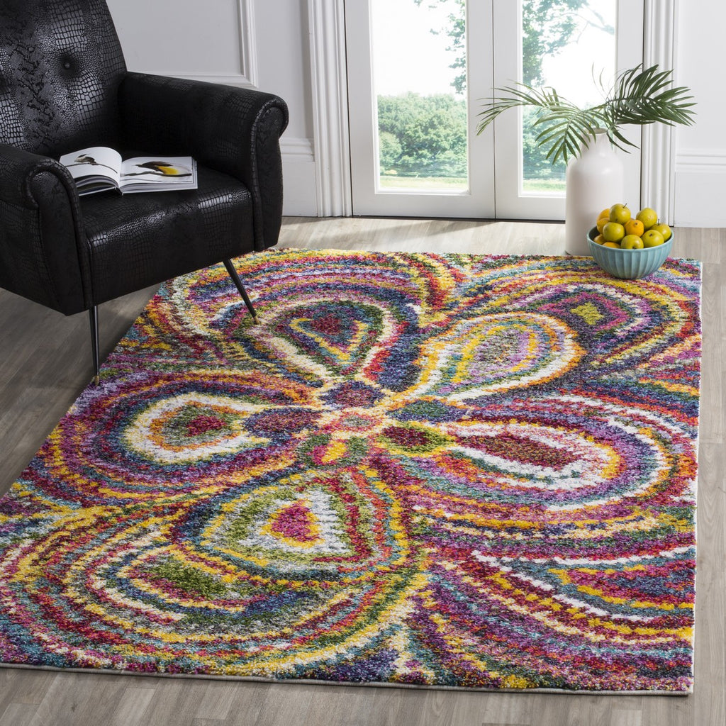 safavieh clearance fiesta shag fsg383m multi rug