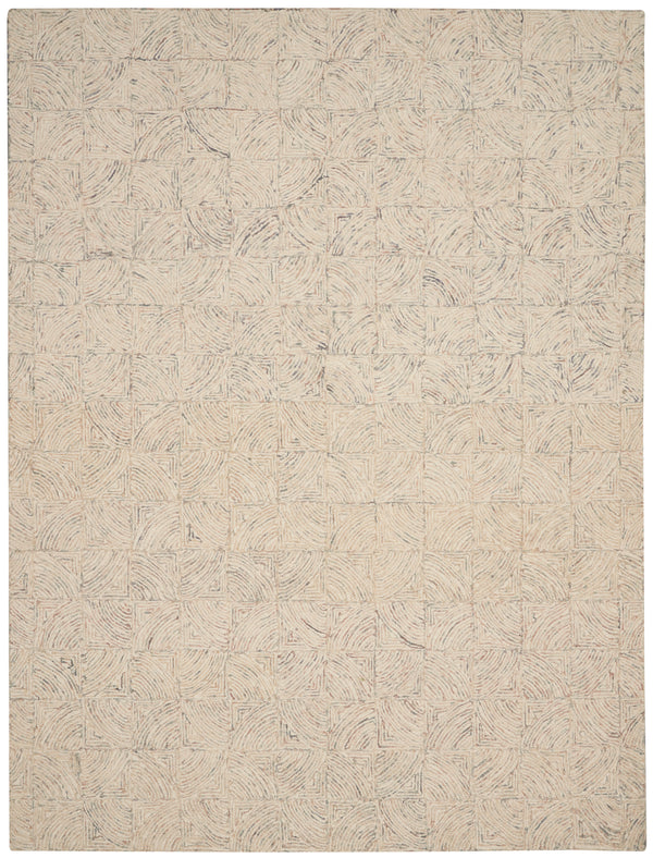 nourison interlock itl05 ivory multi rug