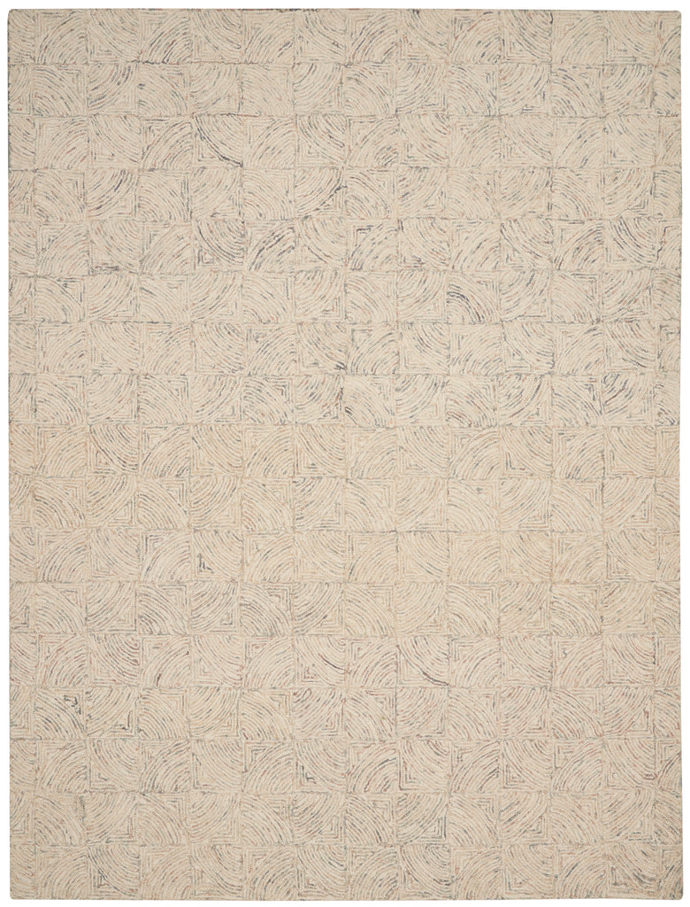 nourison interlock itl05 ivory multi rug