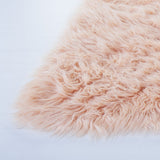 safavieh clearance faux sheep skin fss115u light pink rug