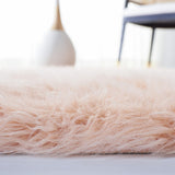 safavieh clearance faux sheep skin fss115u light pink rug