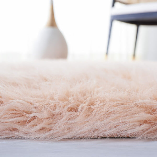 safavieh clearance faux sheep skin fss115u light pink rug