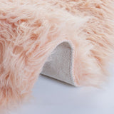 safavieh clearance faux sheep skin fss115u light pink rug